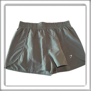 NWT Gymshark Retro Waistband Shorts Gray Athletic Workout Walking Plus Size XXL